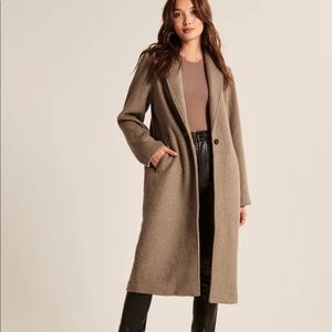 Abercrombie Wool-Blend Double Cloth Blanket Coat